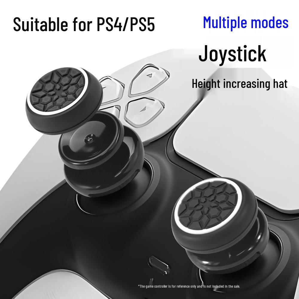 Anti-Slip Silicone Thumbstick Cap with Cracked Texture for PS4/PS5 Game Controller