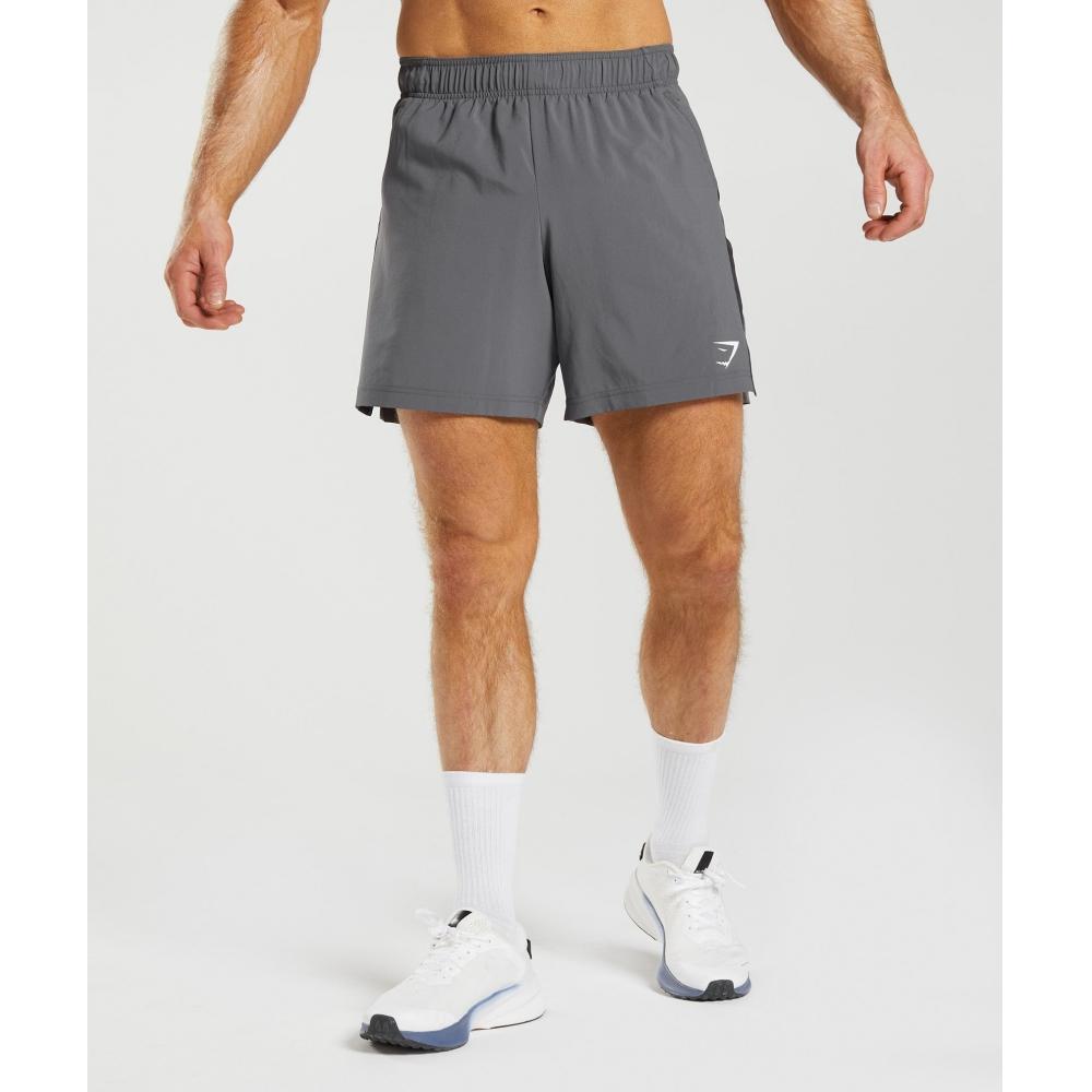 

Спортивные шорты GYMSHARK Silhouette Серый Черный A3A1Q GBRB S