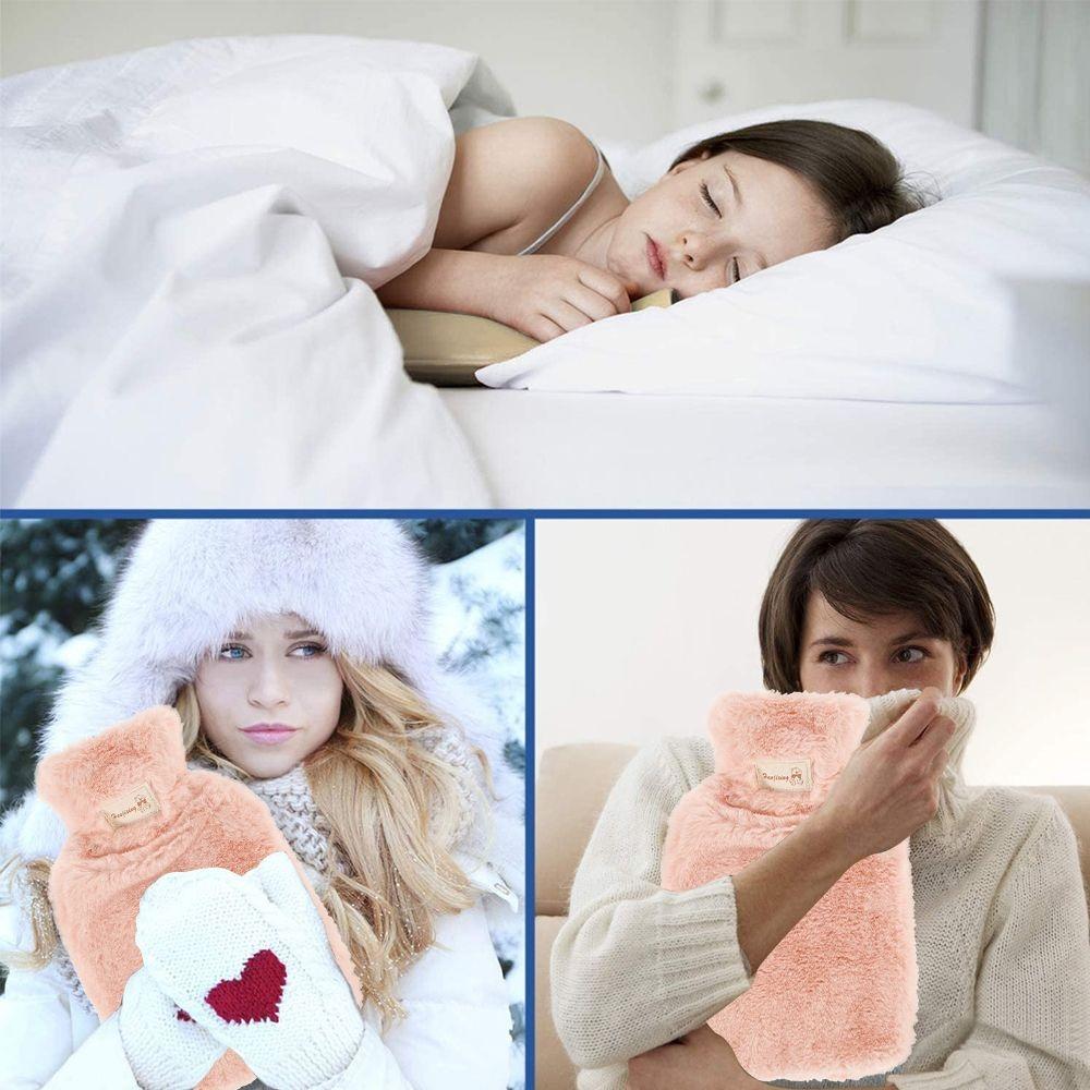 Removable Hot Water Bottle Cover Cold-proof Hand Feet Warmer Plush Covering Winter Accessories