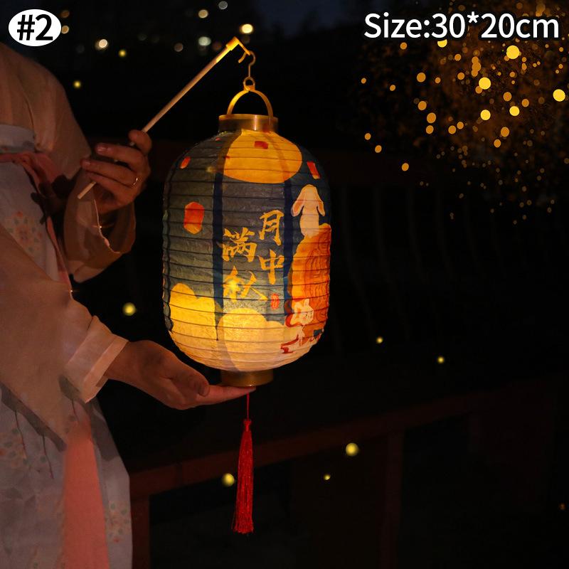 Chinese Mid-Autumn Festival Lantern DIY Material Bag Traditional Festival Lamp Japanese Lantern Wedding Room Decor Kid Toys Gift