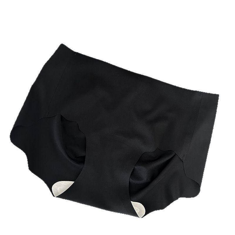 Women S Ice Silk Seamless Underwear With Mulberry Silk Crotch For Plus Size Ladies