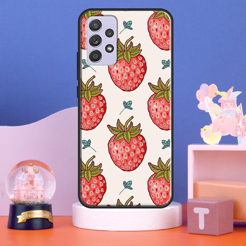 Strawberry Fields Case For Samsung Galaxy A56 A16 A26 A36 A55 A35 A15 A54 A34 A14 A52 A32 A12 A13 A33 A53 A17