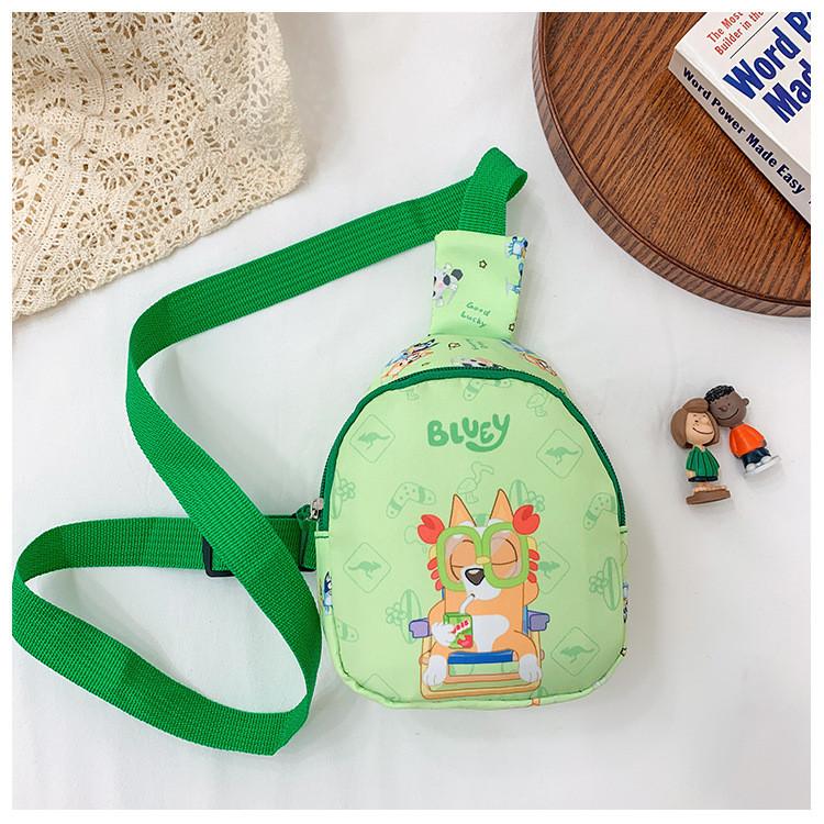 Pattern Bluey Kids Shoulder Crossbody Chest Bag Animal Outdoor Cartoon Gift