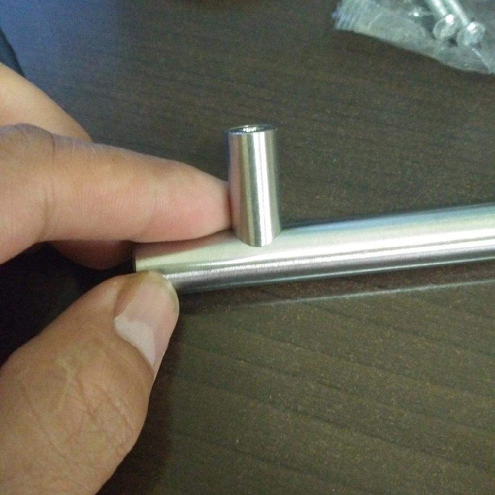 Diameter 10mm Stainless Steel Kitchen Door Cabinet T Bar Handle Pull Knob Handle
