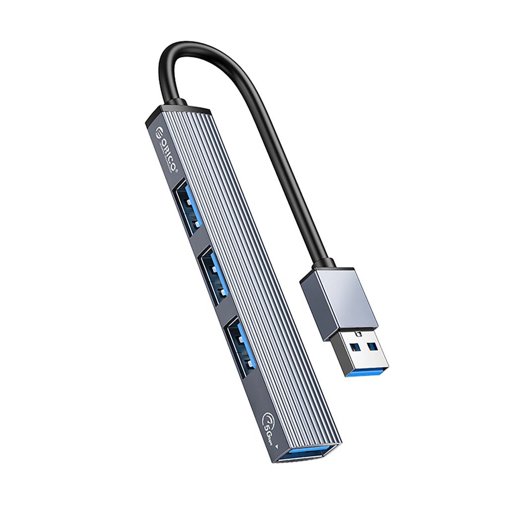 Hub Usb-A Orico Ah-A13 Stacja Dokująca 1X Usb-A 3.0 + 3X Usb-A 2.0 - Szary