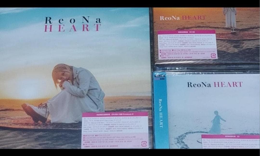 

[USED] ReoNa HEART 3 pieces, all types, sticker bonus included, limited edition, limited edition