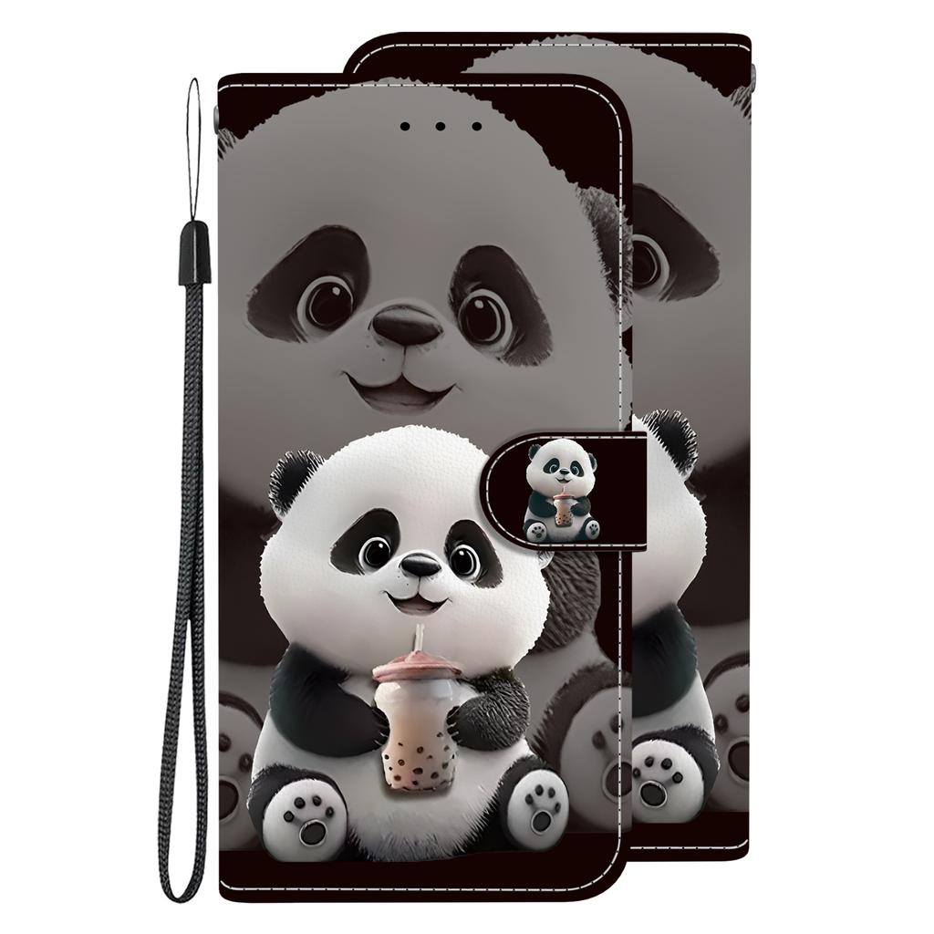 Handmade PU Leather Flip Case for iPhone X/11/12/13/14/15/16/17 Series - Anti-Slip Shockproof Cover with Wrist Strap & Heart/Rose Cat Designs