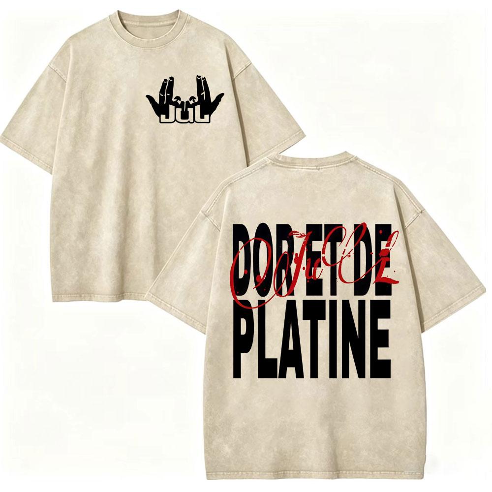 Vintage Washed Rapper JUL Album Graphic T Shirts Men Women Clothing Fashion Hip Hop T-shirt Summer Casual Loose Cotton T-shirts