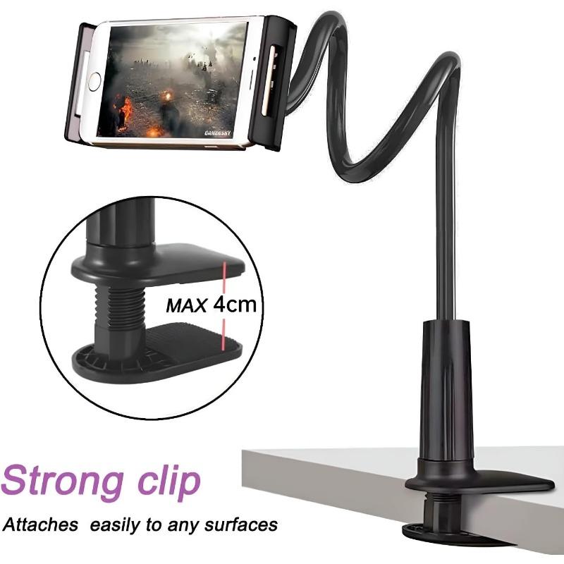 Tablet Stand Holder Mount mobile phone Clip with Flexible Gooseneck Arm Compatible for IPad Mini Pro Air Kindle Samsung