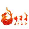 Action Figure Light Up Effect Stand Ice Flame Whirlwind Scene Decoration Base For Luffy Ace Bakugou Anime Figures Accessories