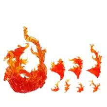 Action Figure Light Up Effect Stand Ice Flame Whirlwind Scene Decoration Base For Luffy Ace Bakugou Anime Figures Accessories