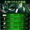 Wireless Gaming PS5 Noise with Latency Headset, 2.4G/Bluetooth 5.3/Wired, Compatible, Cancelling, Microphone, Ultra-Low (<20ms)