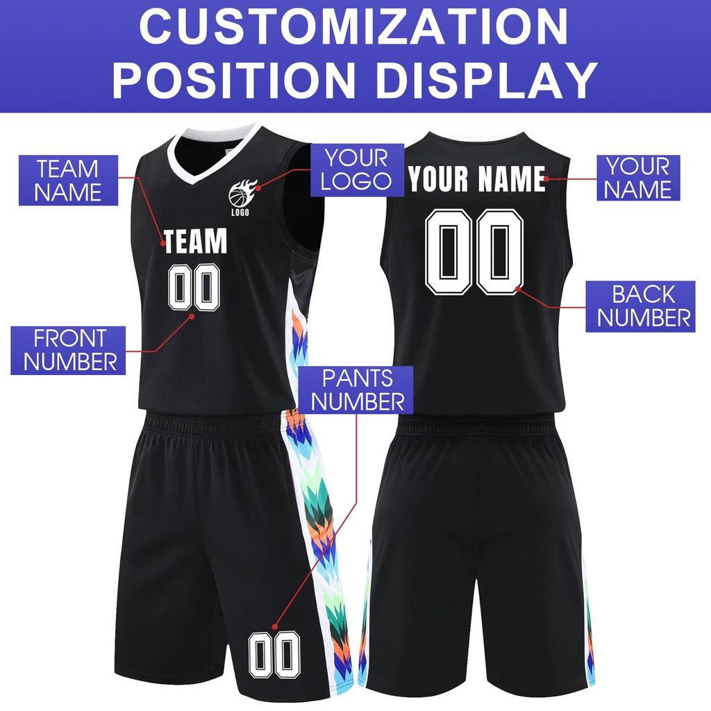 Vlastní basketbalový dresový set Personalizovaný a s číslem Bezrukávové uniformy Prodyšné sportovní oblečení pro muže a mládežnické týmové tréninky