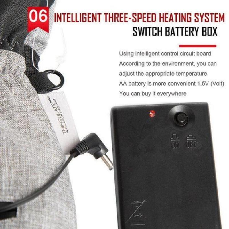 Beheizte Winterhandschuhe, batteriebetrieben, thermische Motorrad-Heizhandschuhe, wasserdicht, Touchscreen, Handwärmer, Radfahren, Skifahren, Outdoor