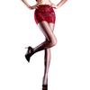 Women Sexy Stockings With Lace Wrap Hip Mini Skirt Aurora Oil Shiny Glossy Ultra-Thin Transparent 3D Tights Pantyhose
