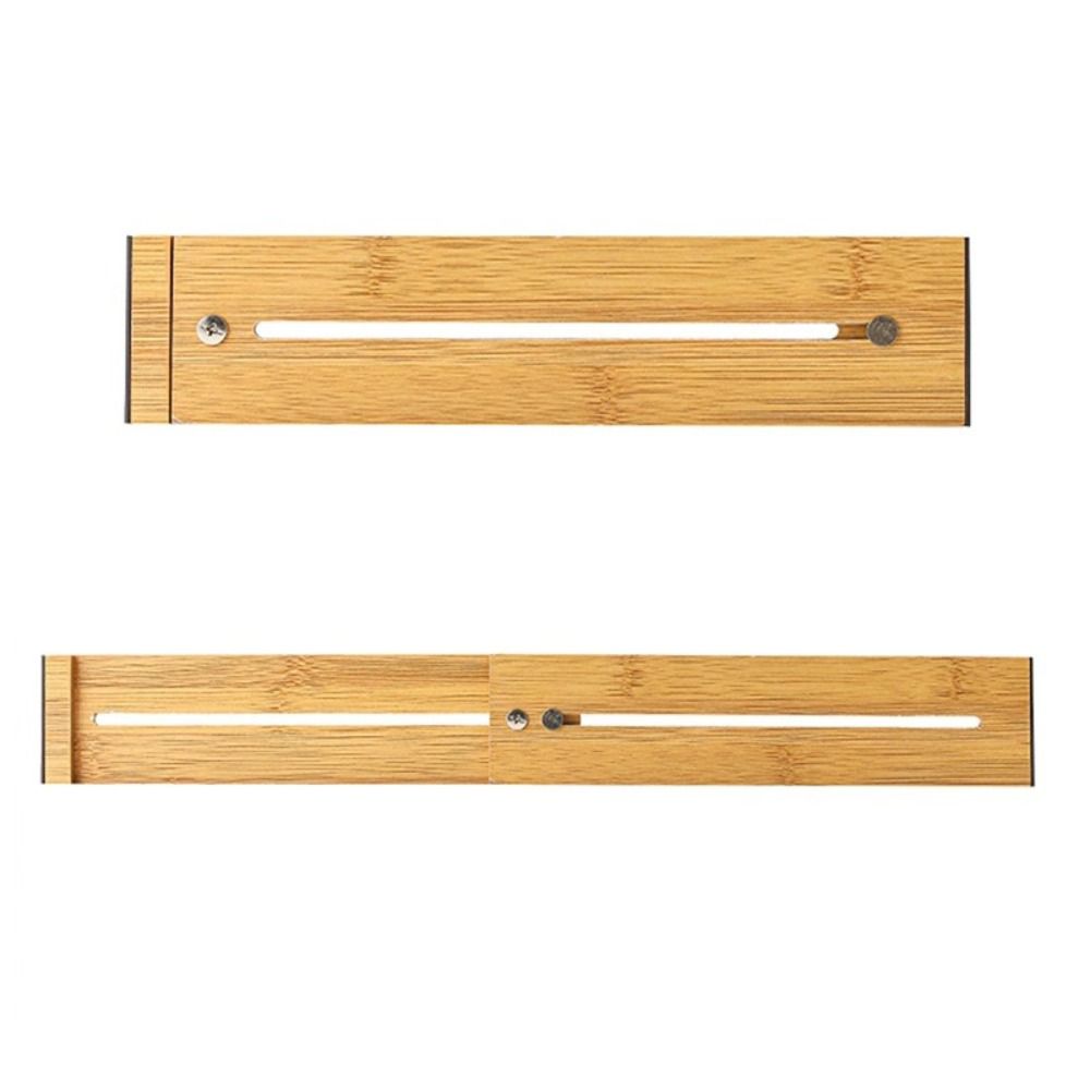 Secure Fit Retractable Drawer Dividers Bamboo Cabinet Storage Partition Divider  Bedroom Dresser