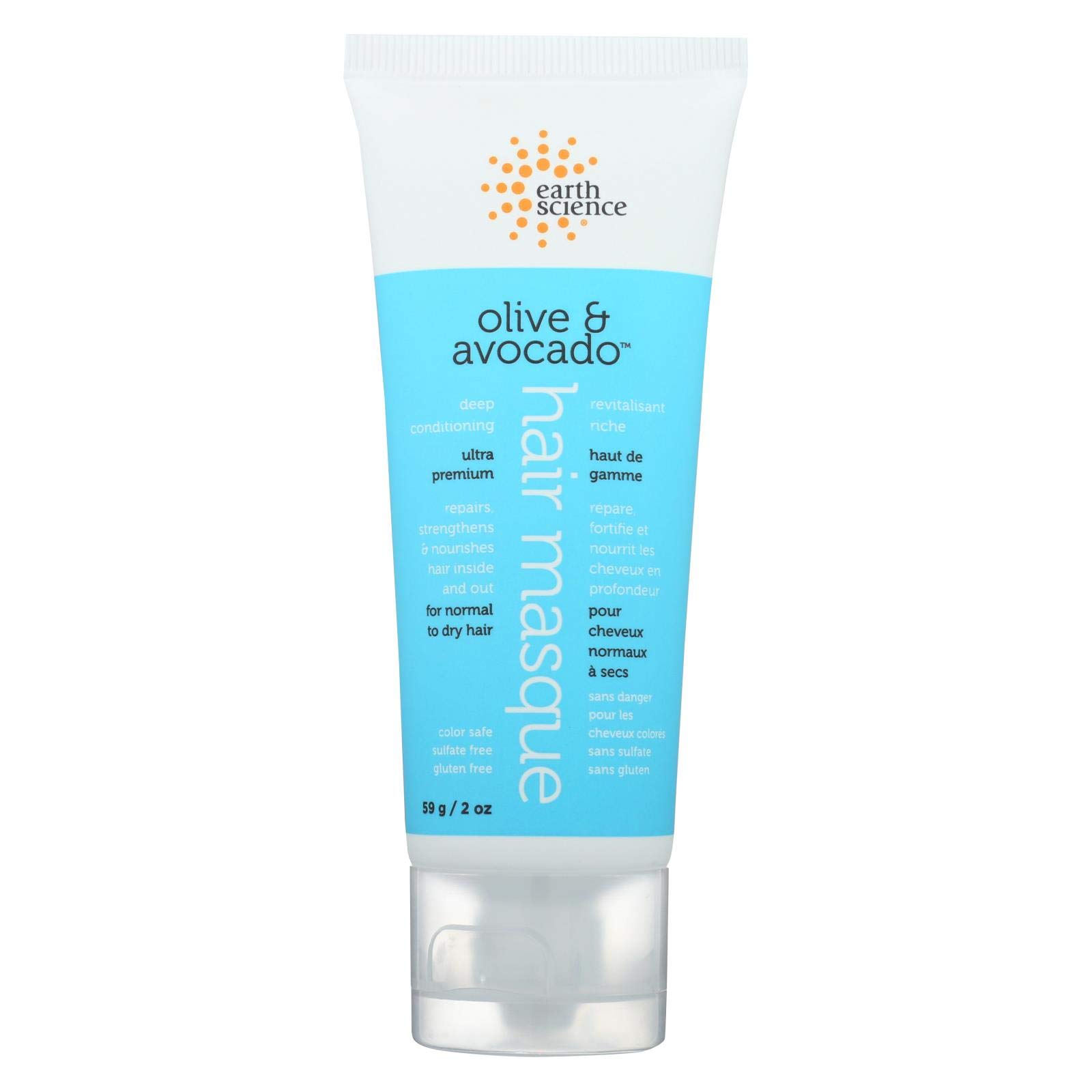 

Earth Science, Deep Conditioning Masque for Hair, Olive & Avocado, 2 oz (59 g)