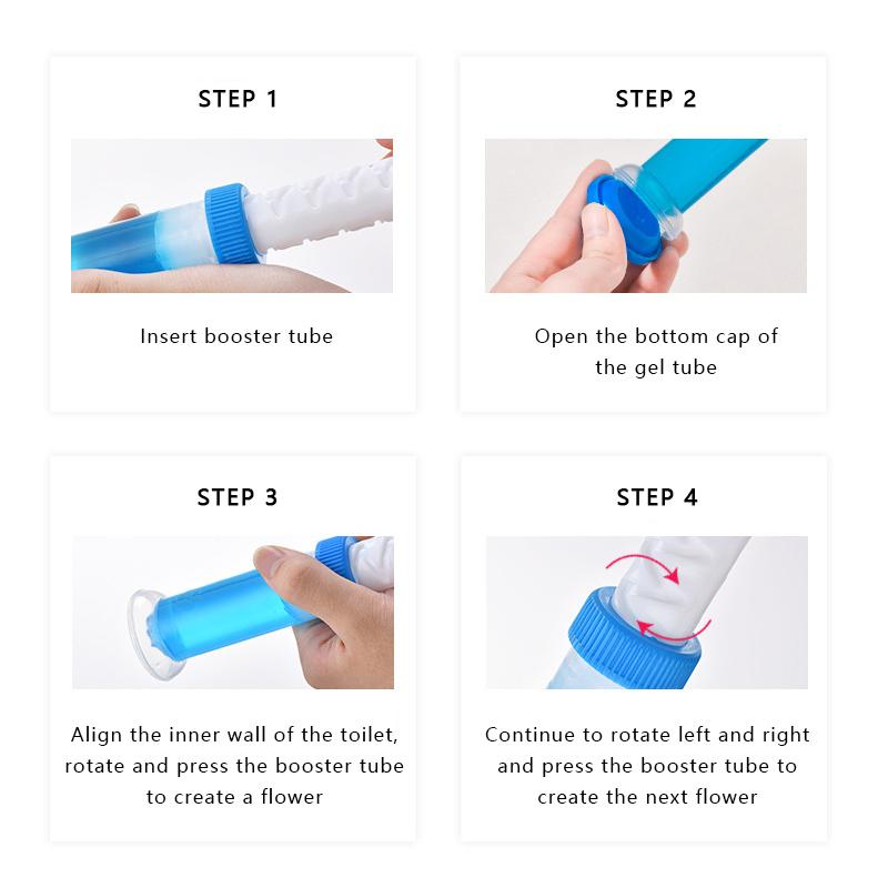 Gel de toaletă aromat cu flori Deodorant de toaletă Detergent Parfum de toaletă Îndepărtează mirosurile nu lasă urme 11 flori Instrumente de curățare a casei