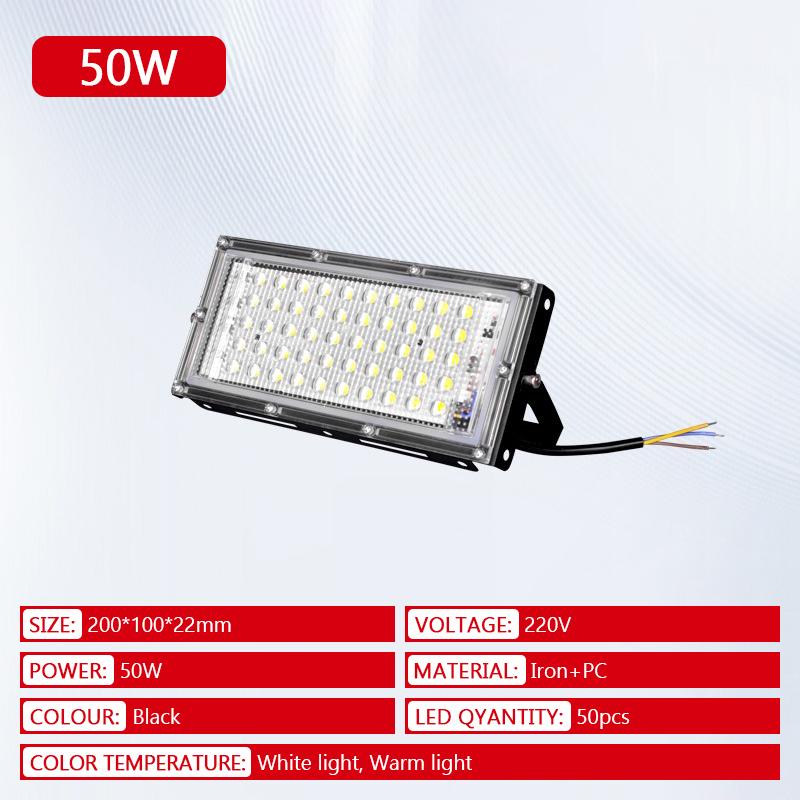 Led Flood Light 50W 100W 200W IP65 Waterproof LED 220V Outdoor Floodlight Spotlight LED Reflector Street Lamp Wall Flood Lights