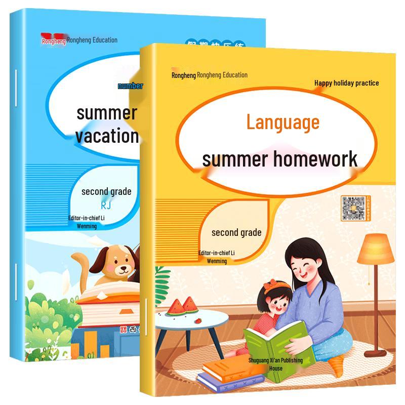 Grade 2 Summer Homework Books Set