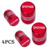 4pcs For KIA Sportage Car Accessories Car Wheel Tire Valve Caps Tyre Stem Covers Airdust Waterproof