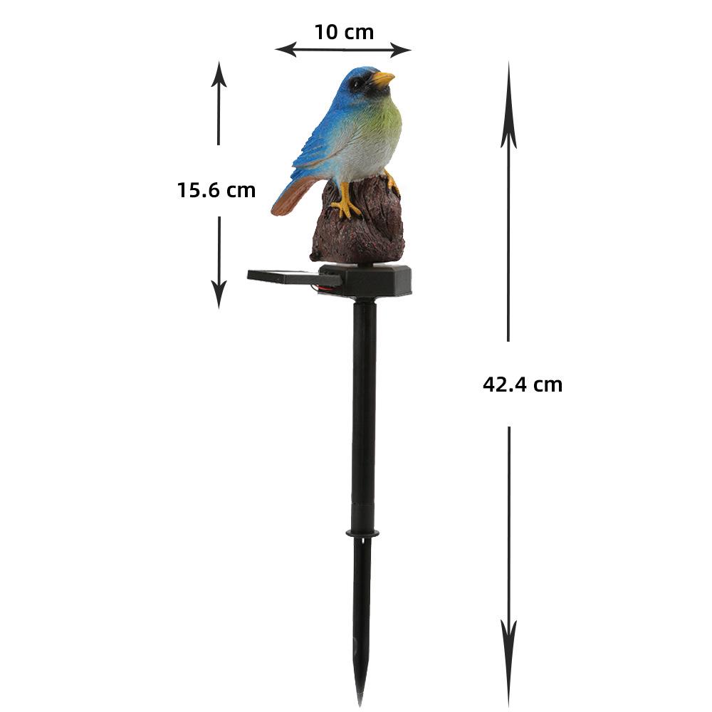 

Солнечный светодиодный светильник из смолы в виде птицы для улицы, сада и детского сада