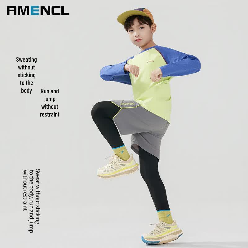 Moonkids Boys' Quick-Dry Long Sleeve Sports Set