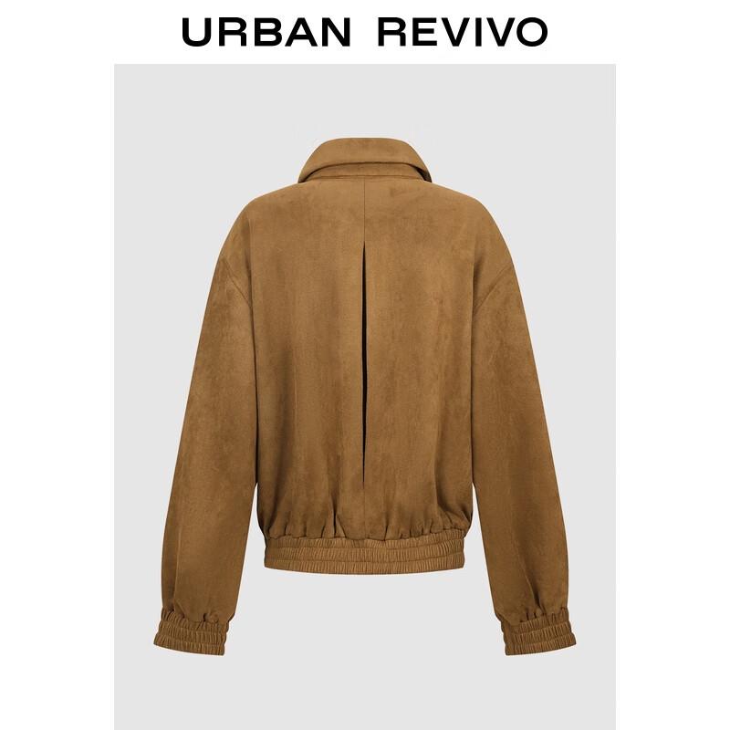 UR 2025 Winter Amber Flow Lapel Coat S