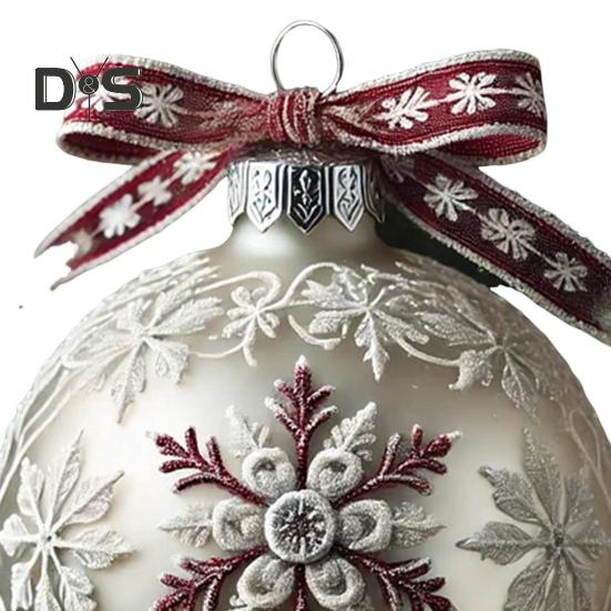 Ornament de Crăciun cu planetă de basm 3D Globuri de zăpadă Pom de Crăciun Fulg de zăpadă Ren Decorat agățat pentru decorarea casei de vacanță