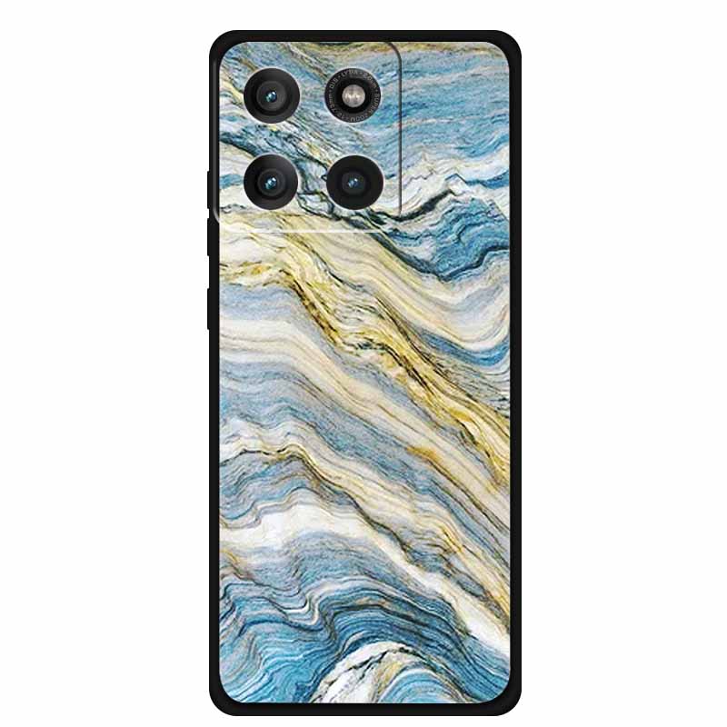 For Moto Edge 60 Pro Case XT2507-1 Coque Multi Colored Marble Pattern Soft Silicon Back Cover for Motorola Edge 60 Pro 5G Bumper