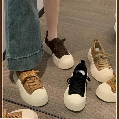 Damsko Casual Sportskor Bekväma Halkfria Utomhus Mode Retro Plattforms Vulkaniserade Skor 2026 Höst Zapatos Mujer