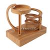 Rolling Ball Perpetual Motion Machine, Kinetic Art Perpetual Motion Machine Ornament, Dynamics Principle, Tabletop, Relaxing (Wood Grain)