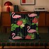 Summer-Themed Flamingo  Tropical Leaf  Decorative Pillowcase Square Pillowcase Home Office Decorative Cushion Cover