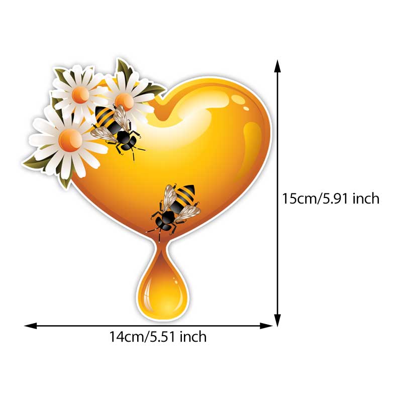 

Bee Wearing a Crown Car Sticker Vinyl Decal Waterproof Rear Window Motorcycle Camper Bumper Truck Laptop Decoration TM379 B-15cm Longest Side