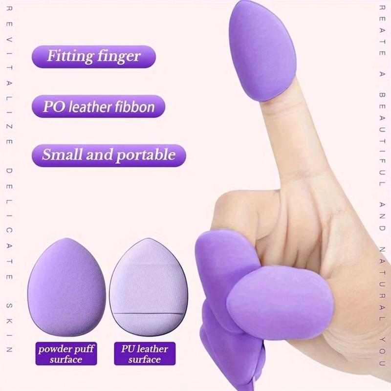 12 Makeup Sponge Makeup Egg Velvet Triangle Powder Puff Face Finger Air Powder Puff Mini Makeup Egg Foundation Liquid  Tool