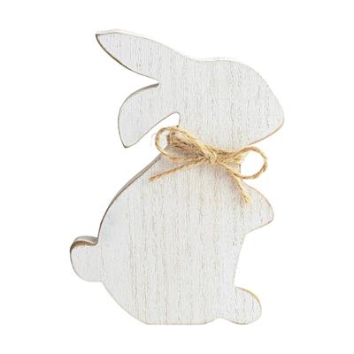 Králík Ornament Roztomilé Velikonoce DIY Kreslený zvířecí styl Šťastný dřevěný zajíček řemesla dekorace dekorace pro děti dárek