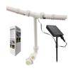 Dual Spray Solar Pool Fountain Auto Light Sensing Pool Sprinkler Fountain with 7-Color Lights Solar for Outdoor Pond