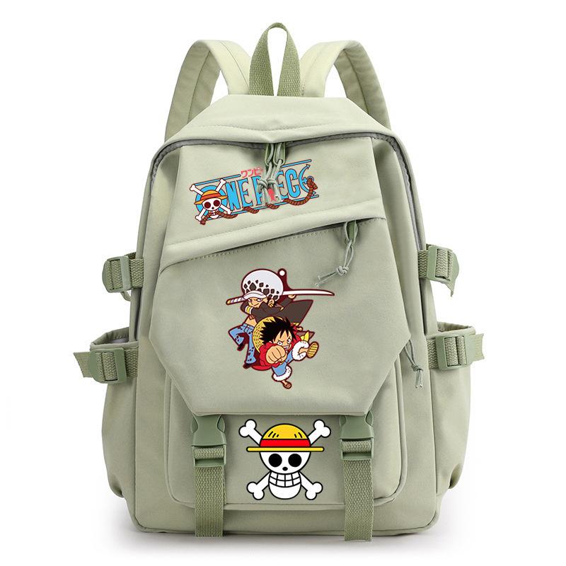 One Piece King Printed Backpack Elementary School Students Junior High School Students High School Students Large Capacity School Bag