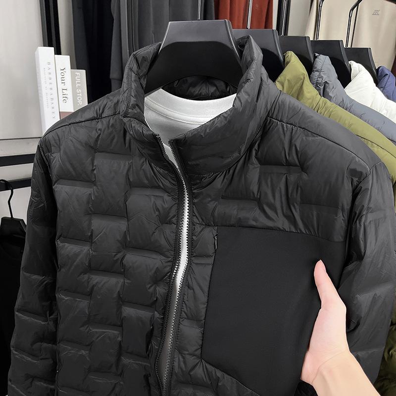 Herren Trendy Leichte Kapuzen-Daunenjacke - Wintermode 2025, Vielseitig & Warm