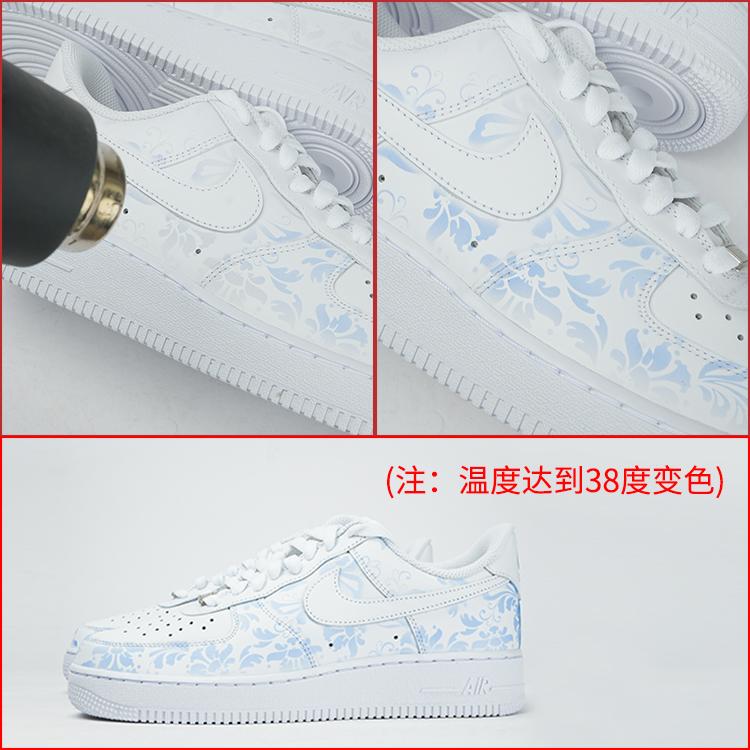 Nike Air Force 1 OWCM Slip Resistant Abrasion Resistant Slip Resistant Abrasion Resistant Low top Skateboard Shoes CW2288-111(Team-)
