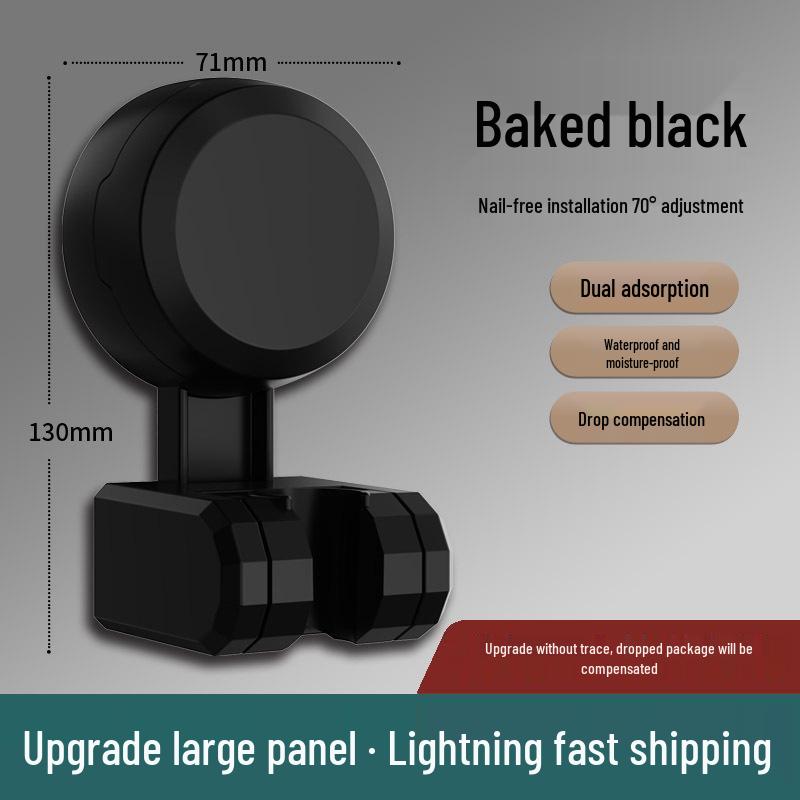 Universal No-Drill Suction Cup Shower Head Holder