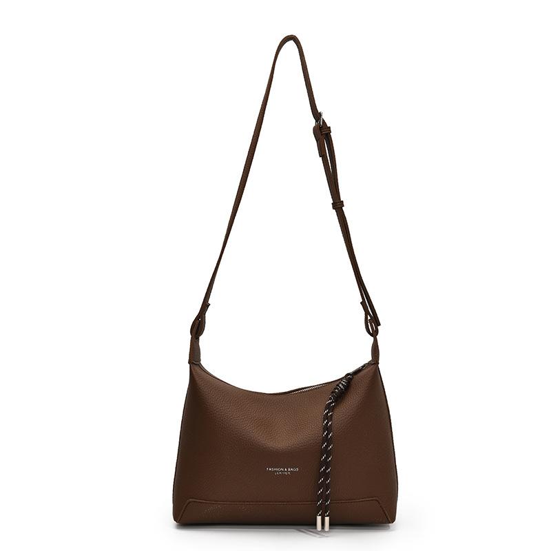 

Popular fashion Korean version temperament simple tote bag high sense lychee pattern commuter versatile messenger bag women коричневый