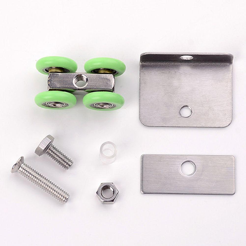 Nylon Wheel Castors Shower Door Roller Bathroom Remodeling Green Easy Installation Sliding Door Caster Comprehensive Package