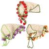 Floral Triangle Turban Hair Band Women Hair Scarf Vintage Knitted Headband  Children