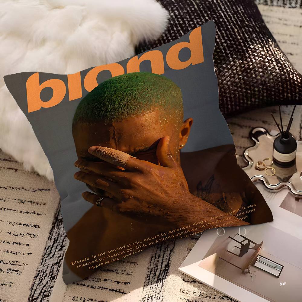Frank Ocean Blond Album Pillow Cover For Bedroom Room And Living Room Sofa Decorative Cushion Cover