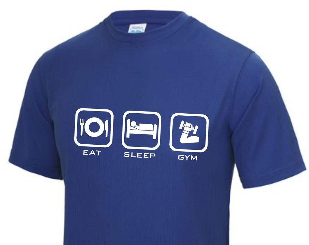 Eat Sleep Gym T-Shirt – Lightweight Fitness Tee