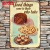 Retro Metal Sign for Wall Decor, Vintage Baking Tin Poster, Bar Kitchen Home Art Gift 1pc