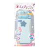 Sonic Pencil Case, Pencil Check Pattern, Double-Sided Pencil Case, Glitter Print, Uka Supporter, Riana Tiara, Light Blue FD-1046-LB