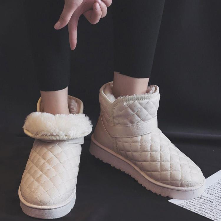 Snow Boots for Women Winter with Plush Bread Shoes Thick Soled Height Increasing Snow Cotton Boots Short Boots Warm Cotton Boots