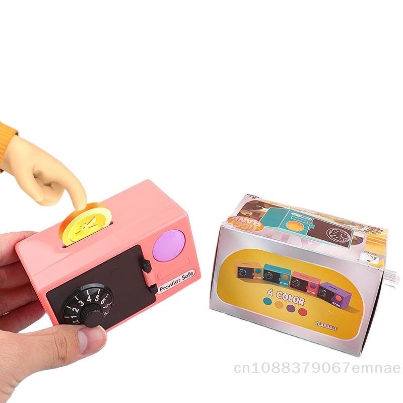 [ZYAS] 1 Stück Neujahrsgeschenk Mini-Geldautomat Sparschwein für Kinder Mit Passwortgeschützter Digitaler Geldsparbox Münz- und Bargeldeinzahlungs-Tresor